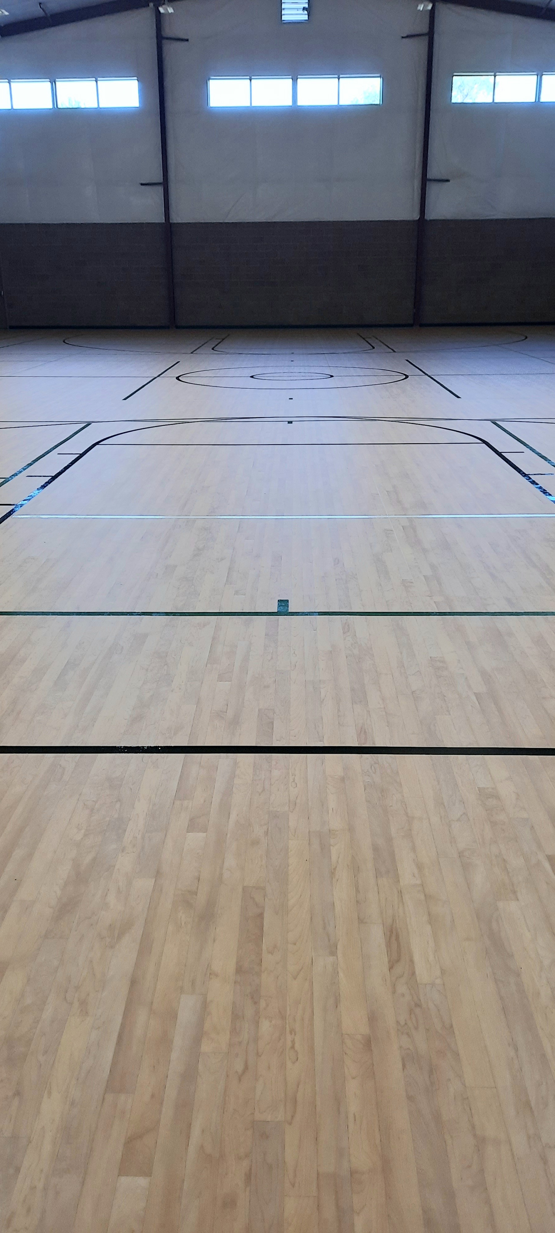 Gym Floor Painted